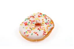 Vanilla Iced Sprinkles Ring Donut