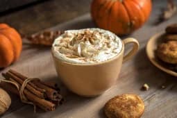 A pumpkin pie latte
