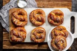 A soft pretzel
